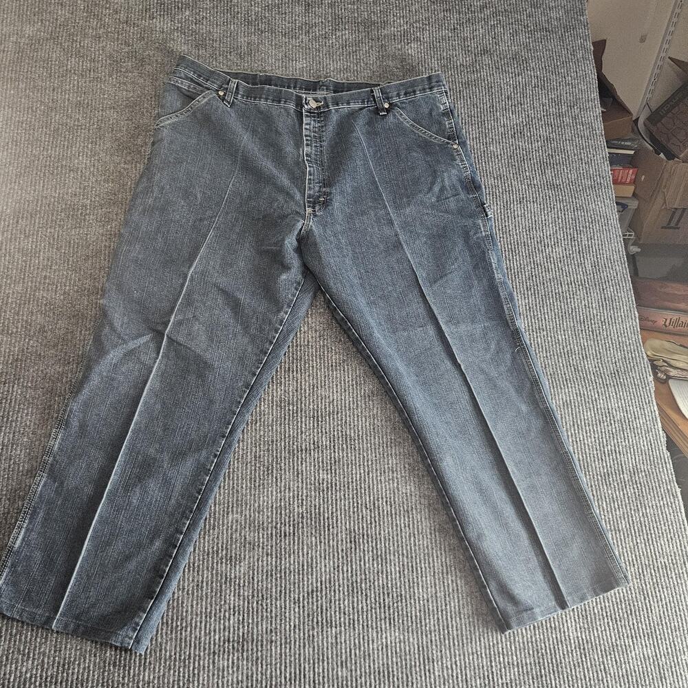 Wrangler Jeans Mens 42x30 Blue Carpenter‎ Relaxed Fit Workwear Denim Pants